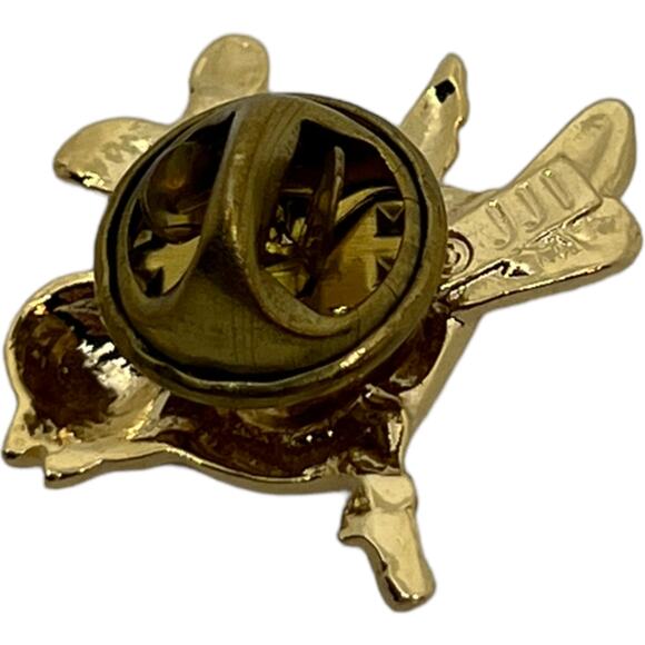 JJI Gold-Tone Bird Pin Brooch - Vintage Small Songbird Design - Picture 6 of 6